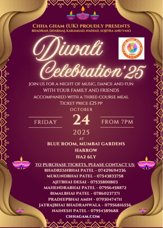 Diwali Chaa Gam Patidar UK